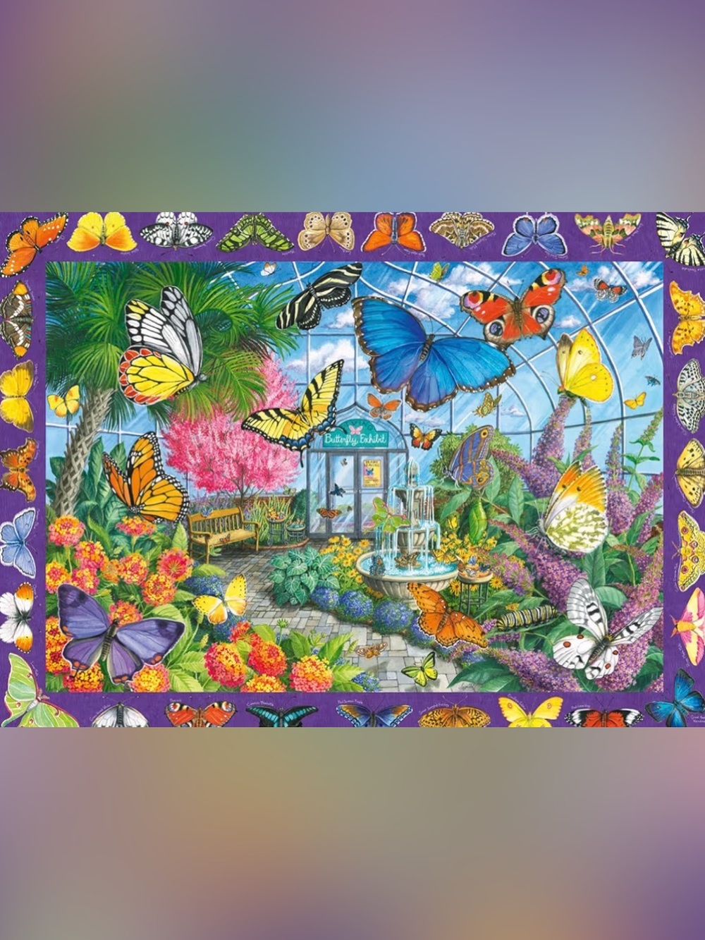 Ravensburger 500 pieces Vibrant Butterfly Conservatory Puzzle - Multicolor